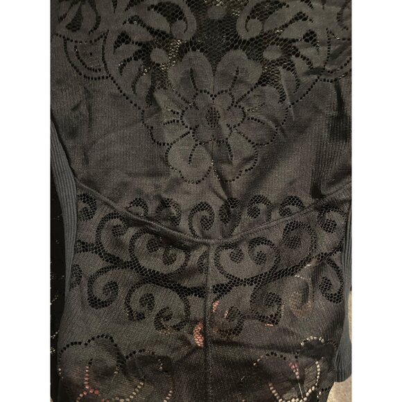 Free People Lace and Cotton Top ribbed sides silver hardware - Picture 4 of 8